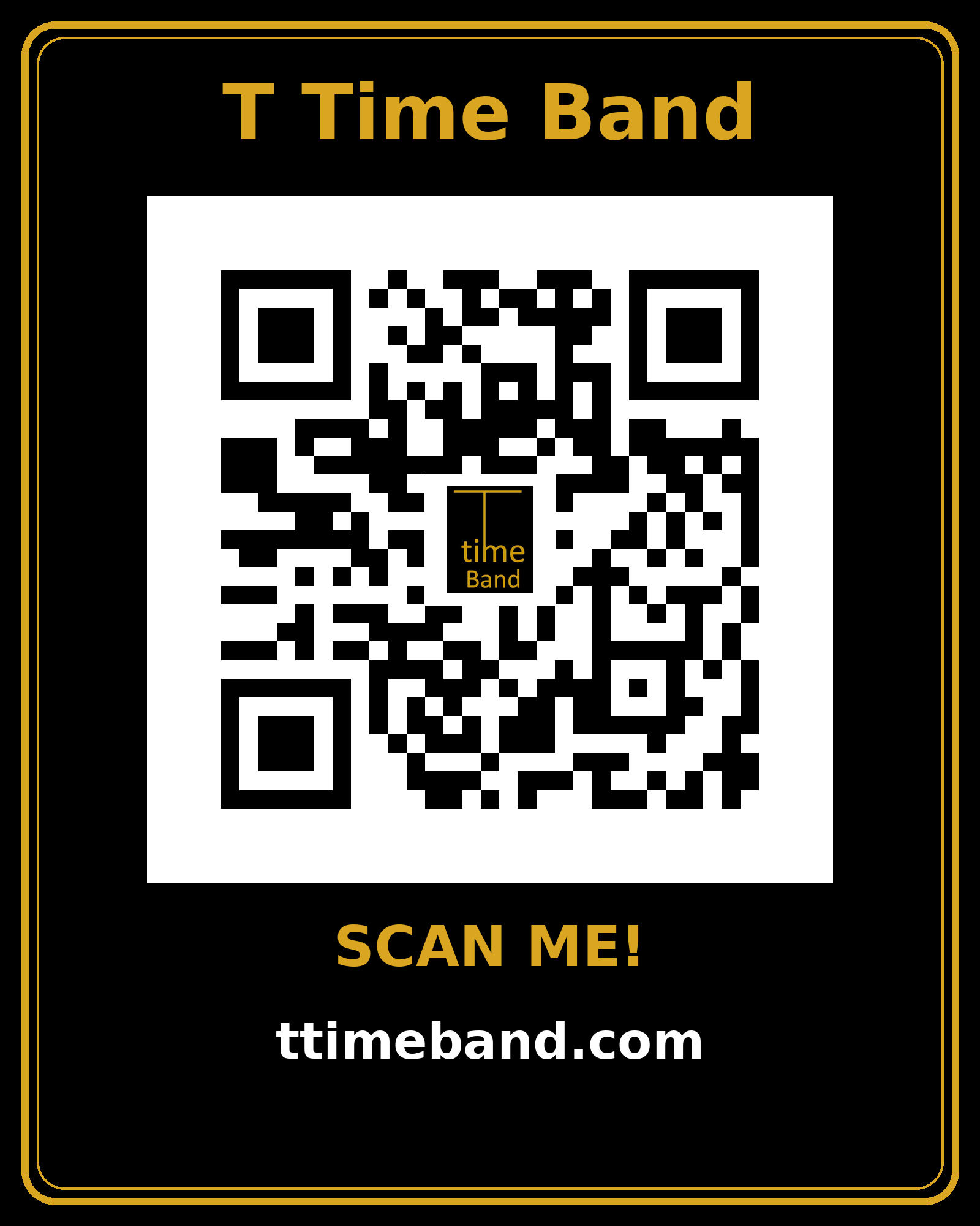 QR code linking to T Time Band