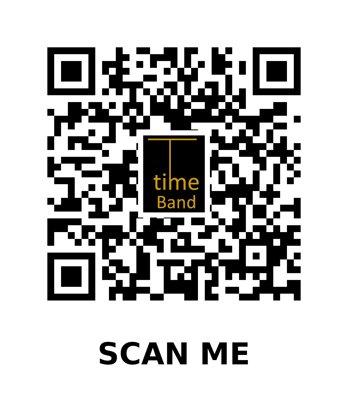 QR code linking to T Time Band